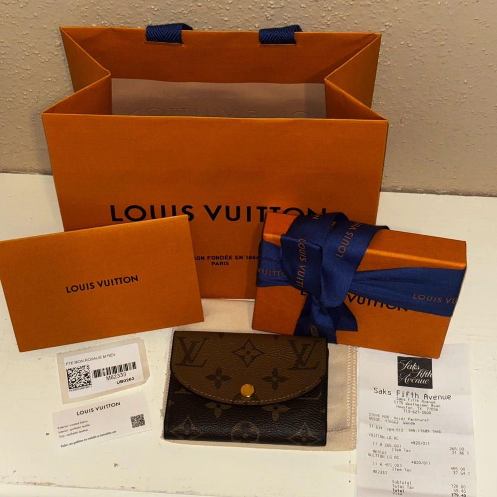 Louis Vuitton Rosalie Wallet Reverse Monogram